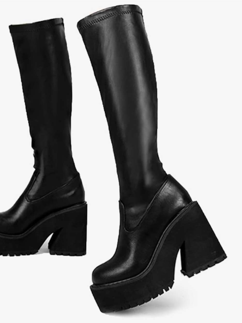 Black platform Boots